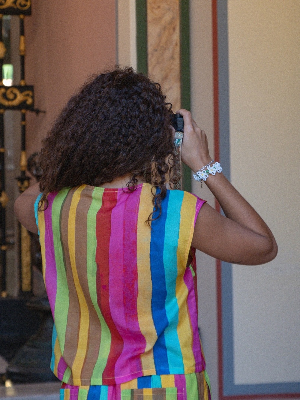 Lisa Says Gah Madeline Top Rainbow Stripe - Picture 4 of 10